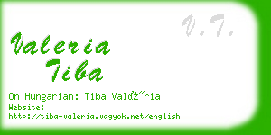 valeria tiba business card